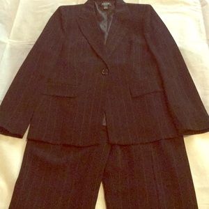 2 piece black with pinstripe pant suit